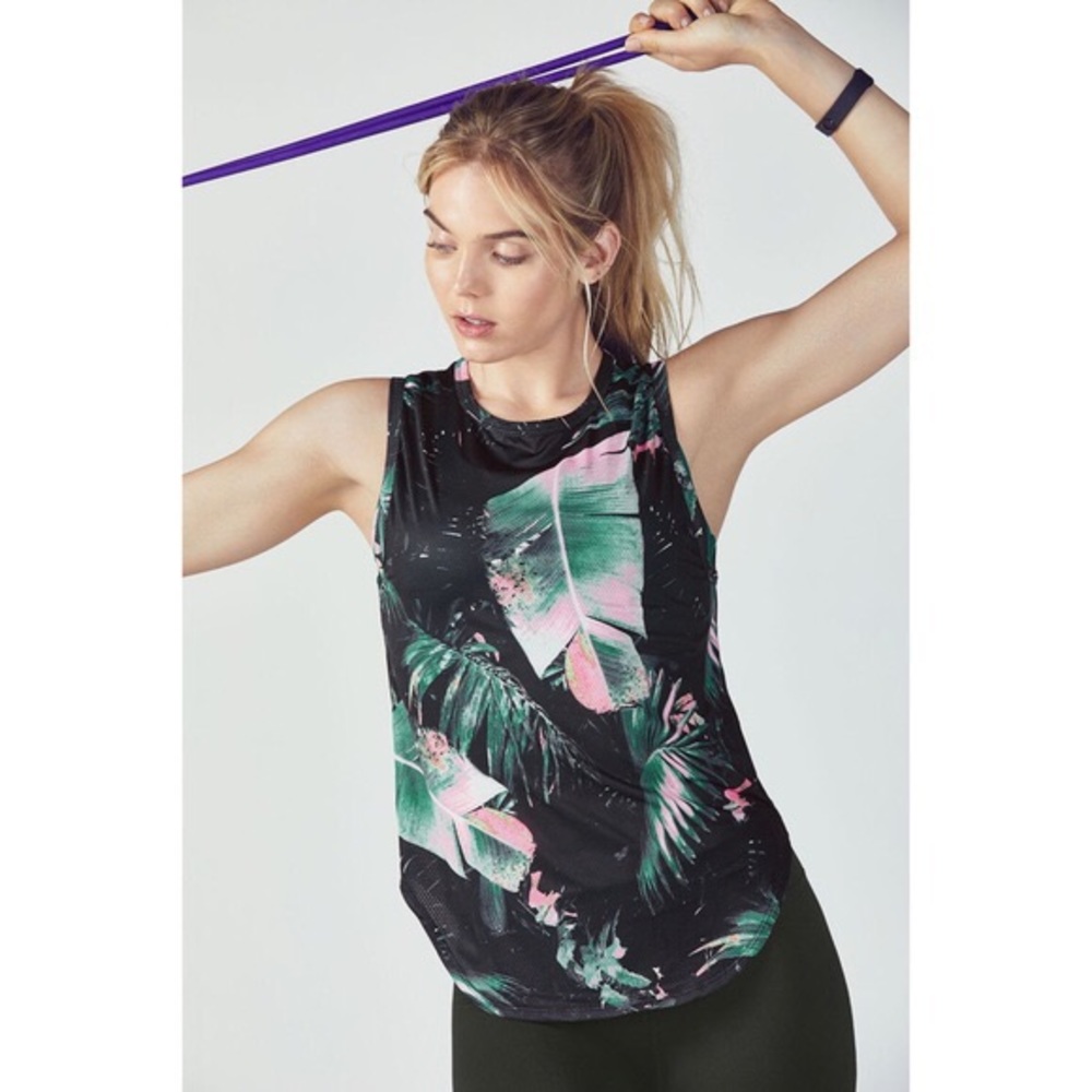 Fabletics• Trisha Havana Tropical Palm Tank